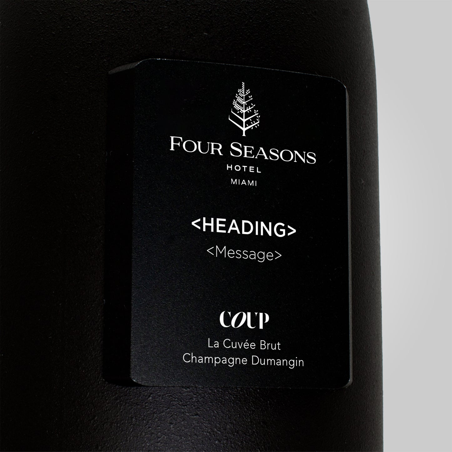Four Seasons Miami Custom  Header and Message
