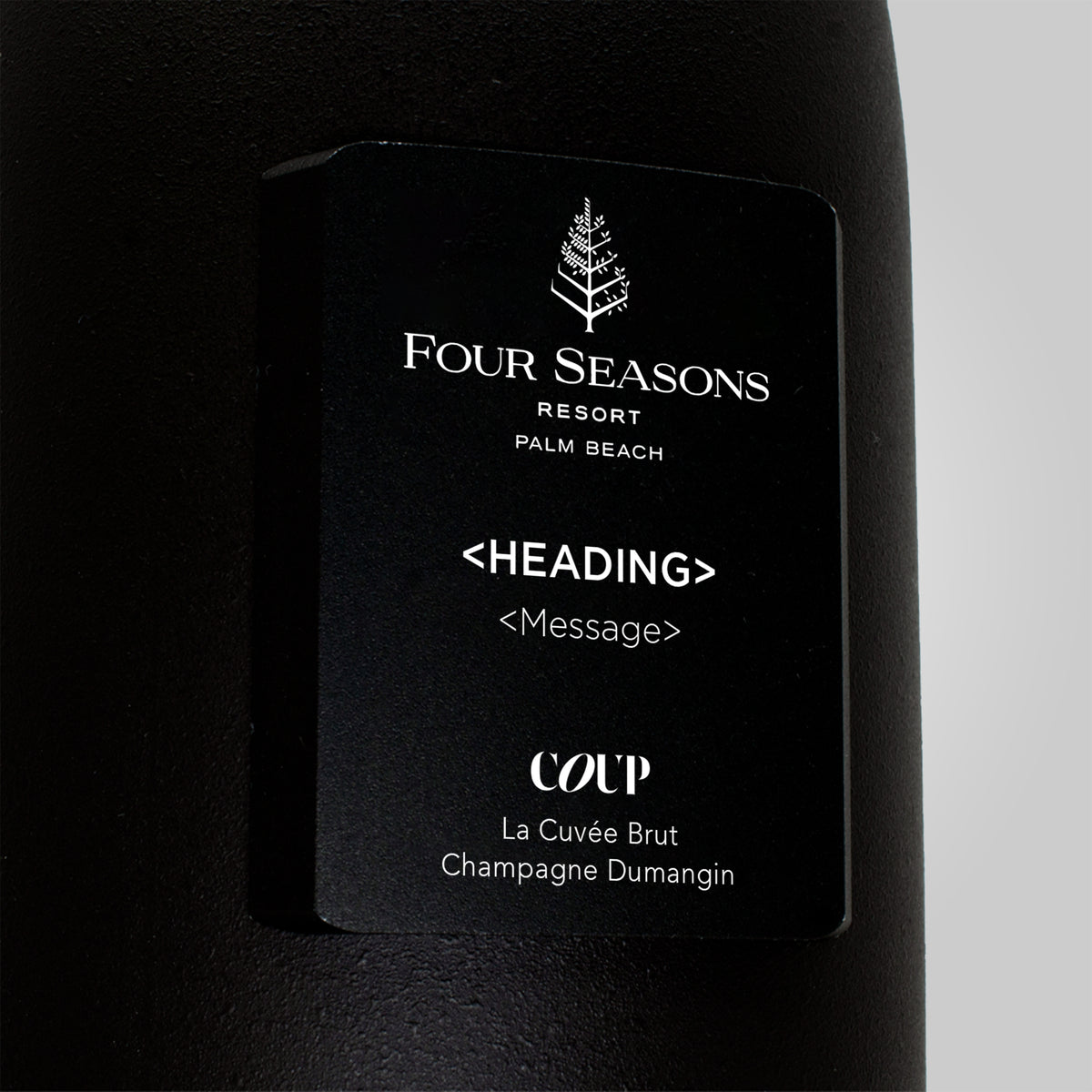 Four Seasons Palm Beach Custom Header and Message
