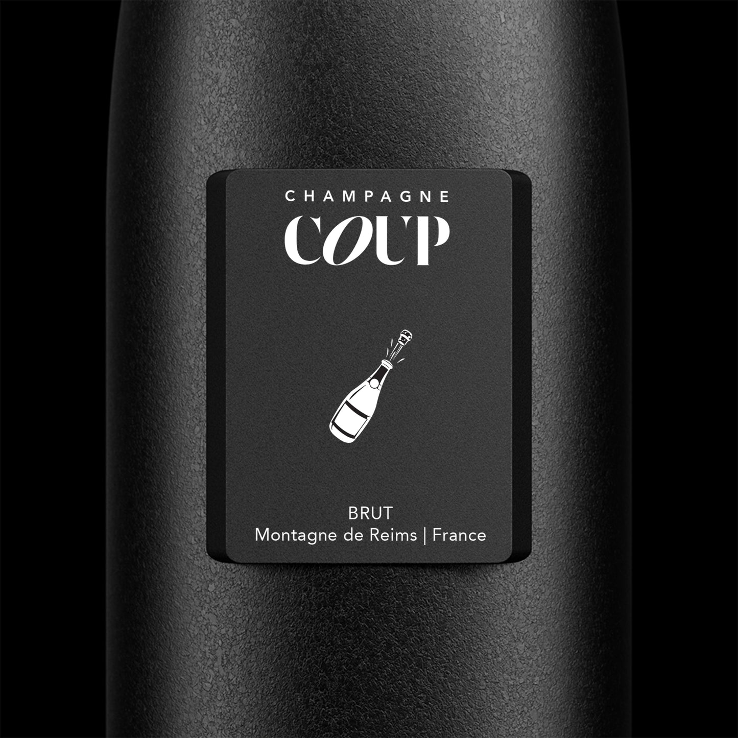 Champagne Bottle Emoji - Mini Bottle