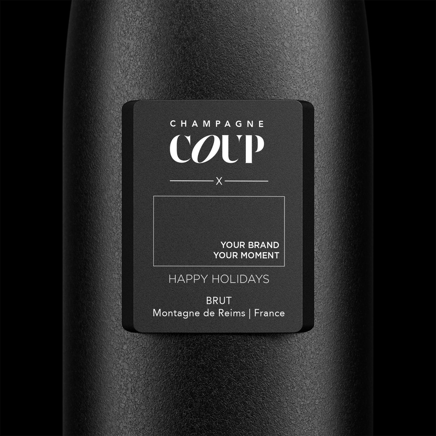 Custom Logo Happy Holidays - Monolith Bottle