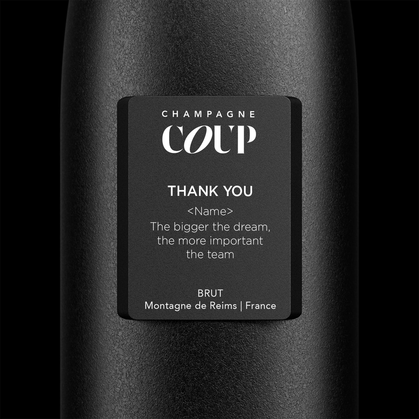 Thank You - The bigger the dream, the more important the team - Custom